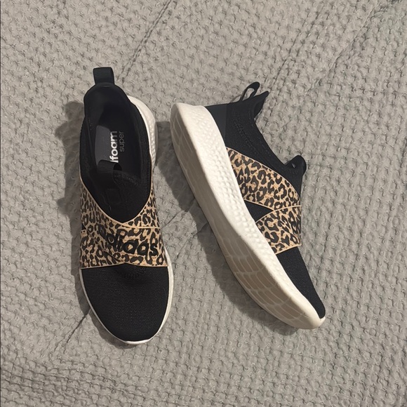 adidas | Shoes | Adidas Cloudfoam Super Leopard Print Slipon Sneakers |  Poshmark